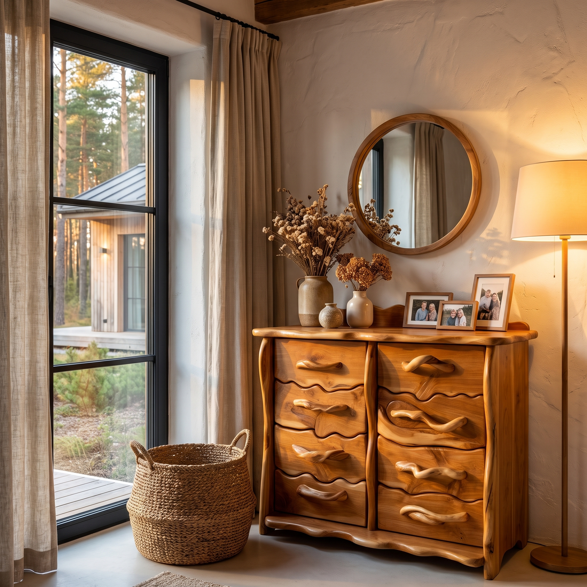 Minimalist Tall Dresser With Multiple Drawers For Bedroom