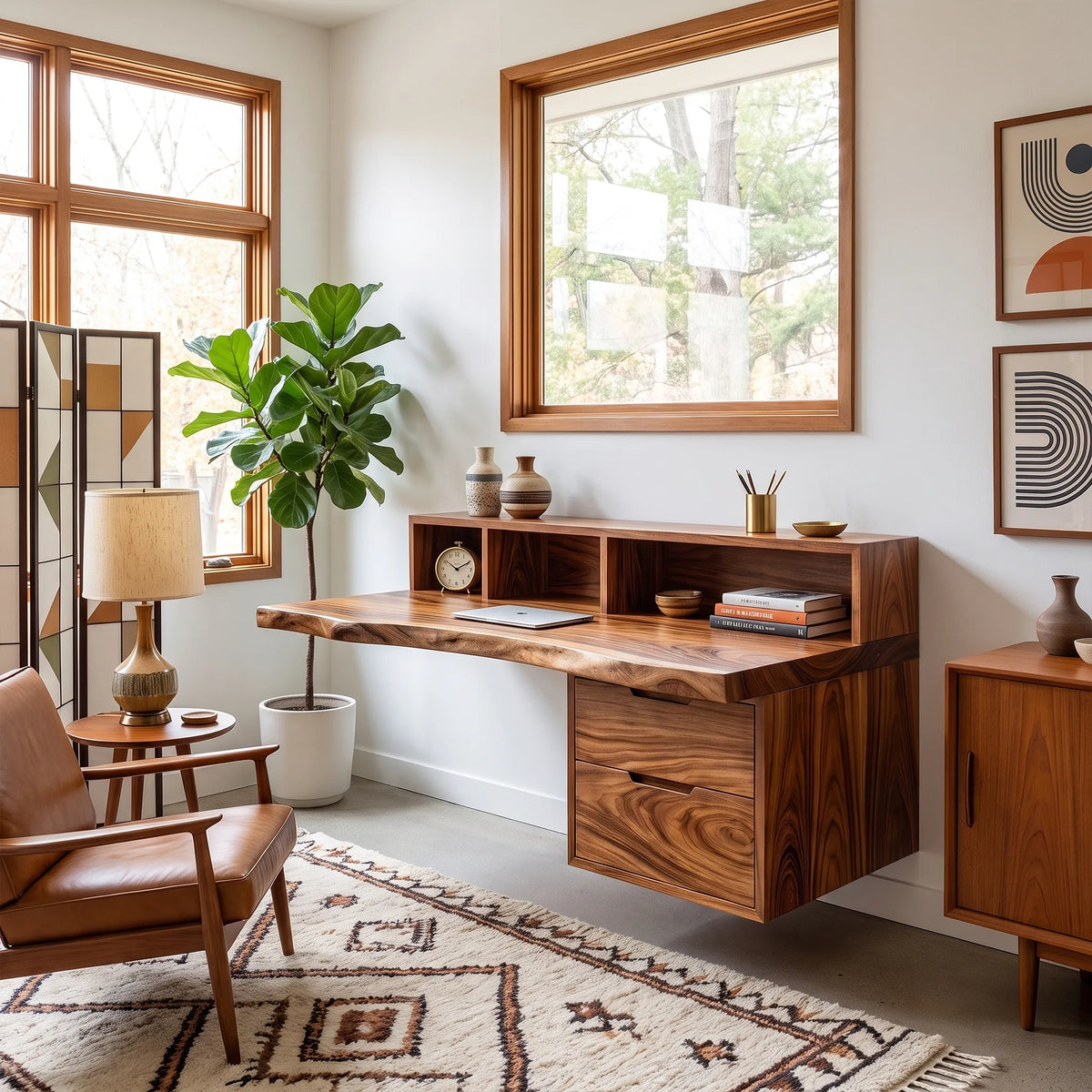 Modern Computer Desk Home Office Desk Office Desk With Open Shelf For Home Office