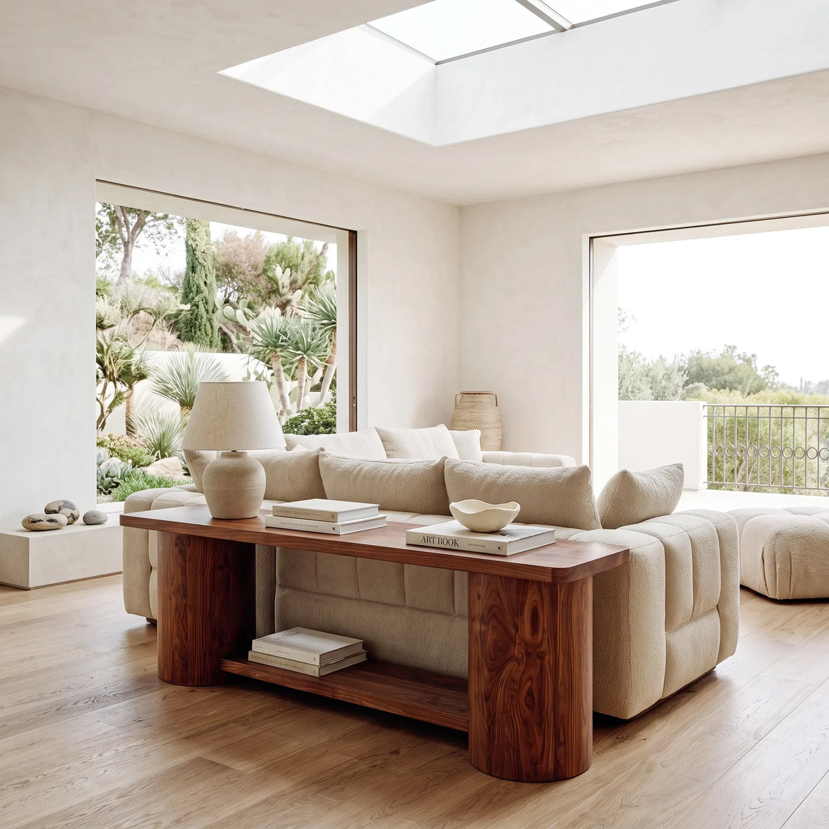 Organic Table Behind Sofa For Living Room