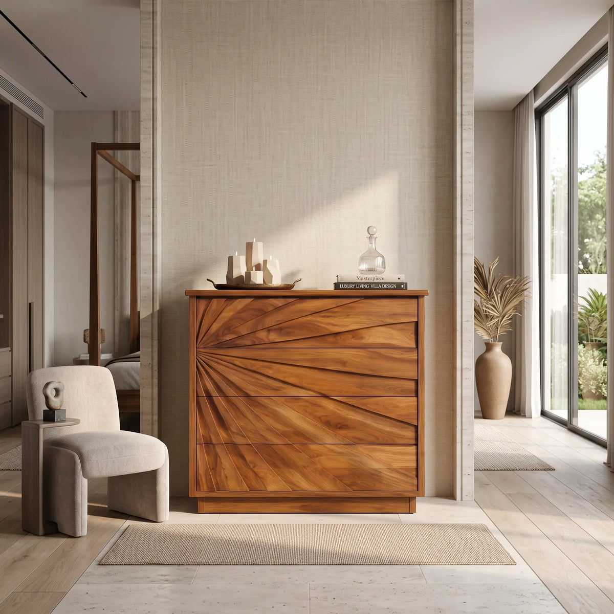 Organic Wave Nursery Dresser For Calm Baby Room