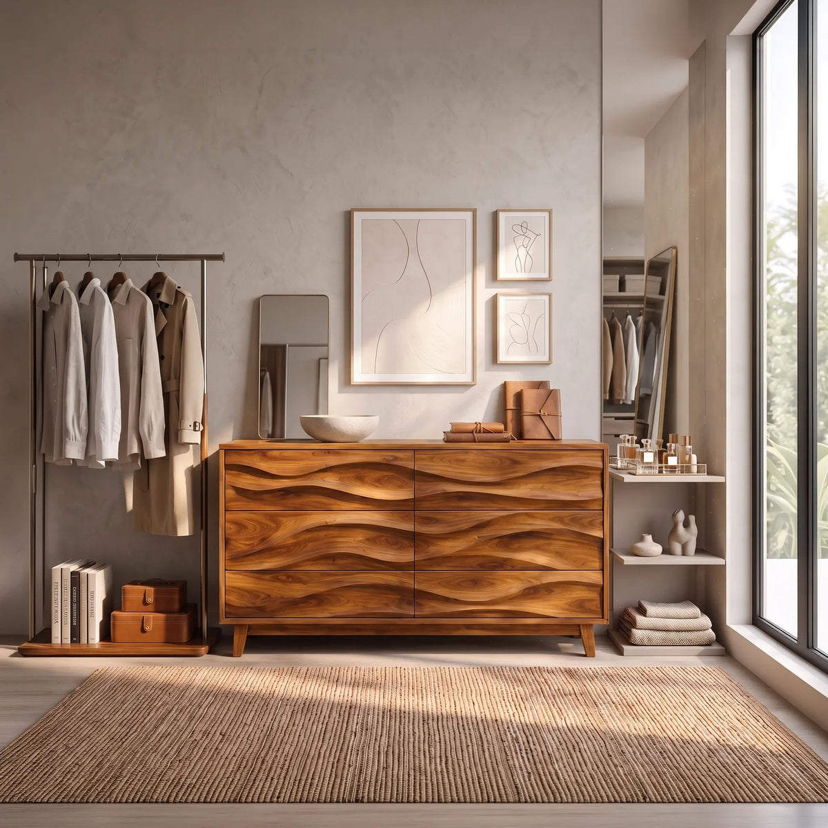 Modern Flow Chest Dresser For Spacious Bedroom