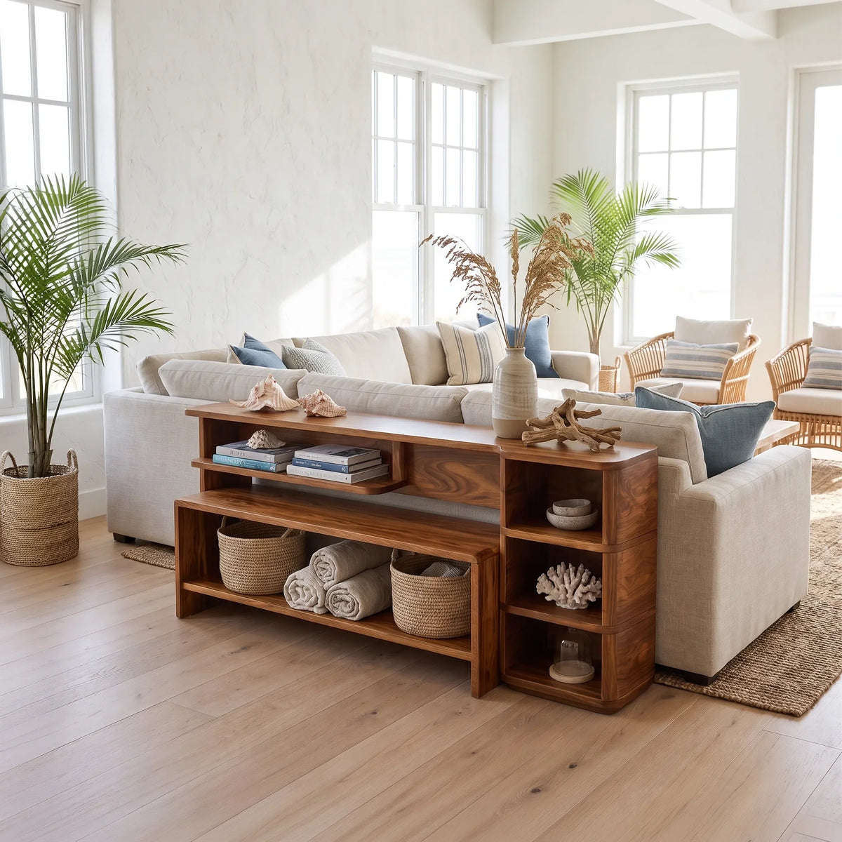Minimalist Storage Console For Contemporary Living Room