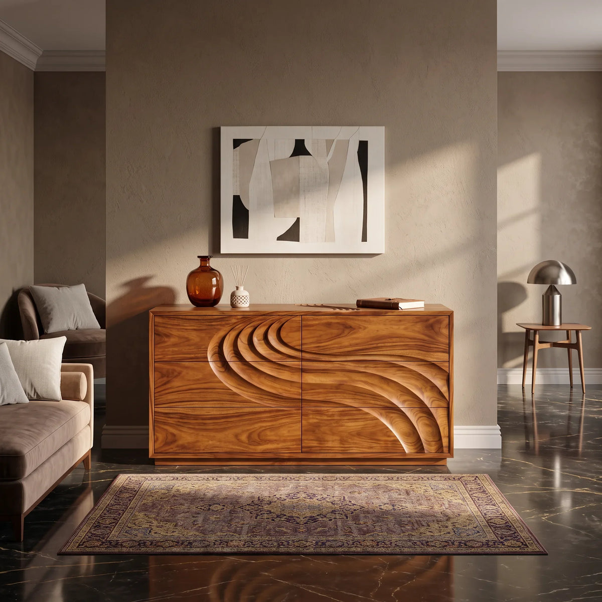 Contemporary Flow Dresser Drawer For Modern Bedroom