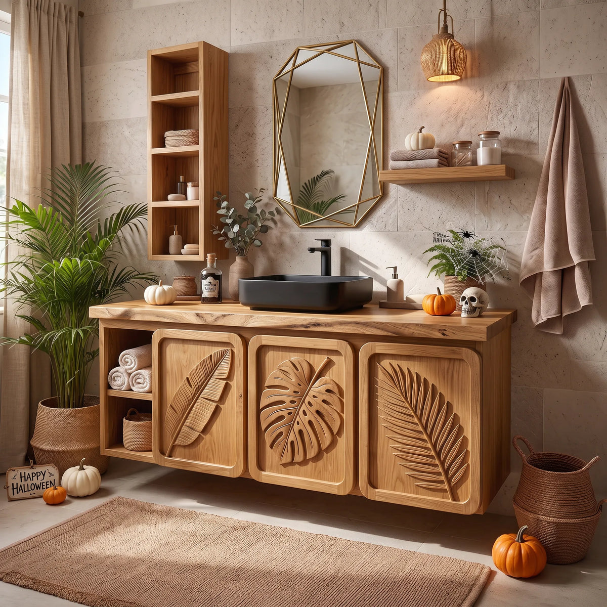 Handcrafted Organic Modern Bathroom Vanity Boutique Hotel