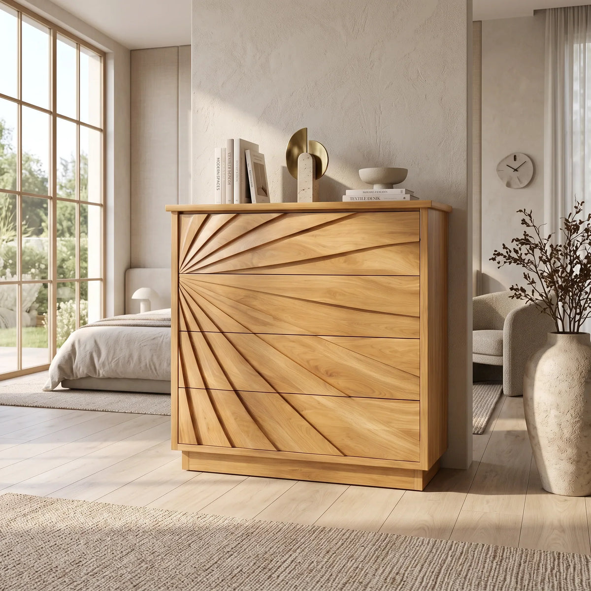 Organic Wave Nursery Dresser For Calm Baby Room
