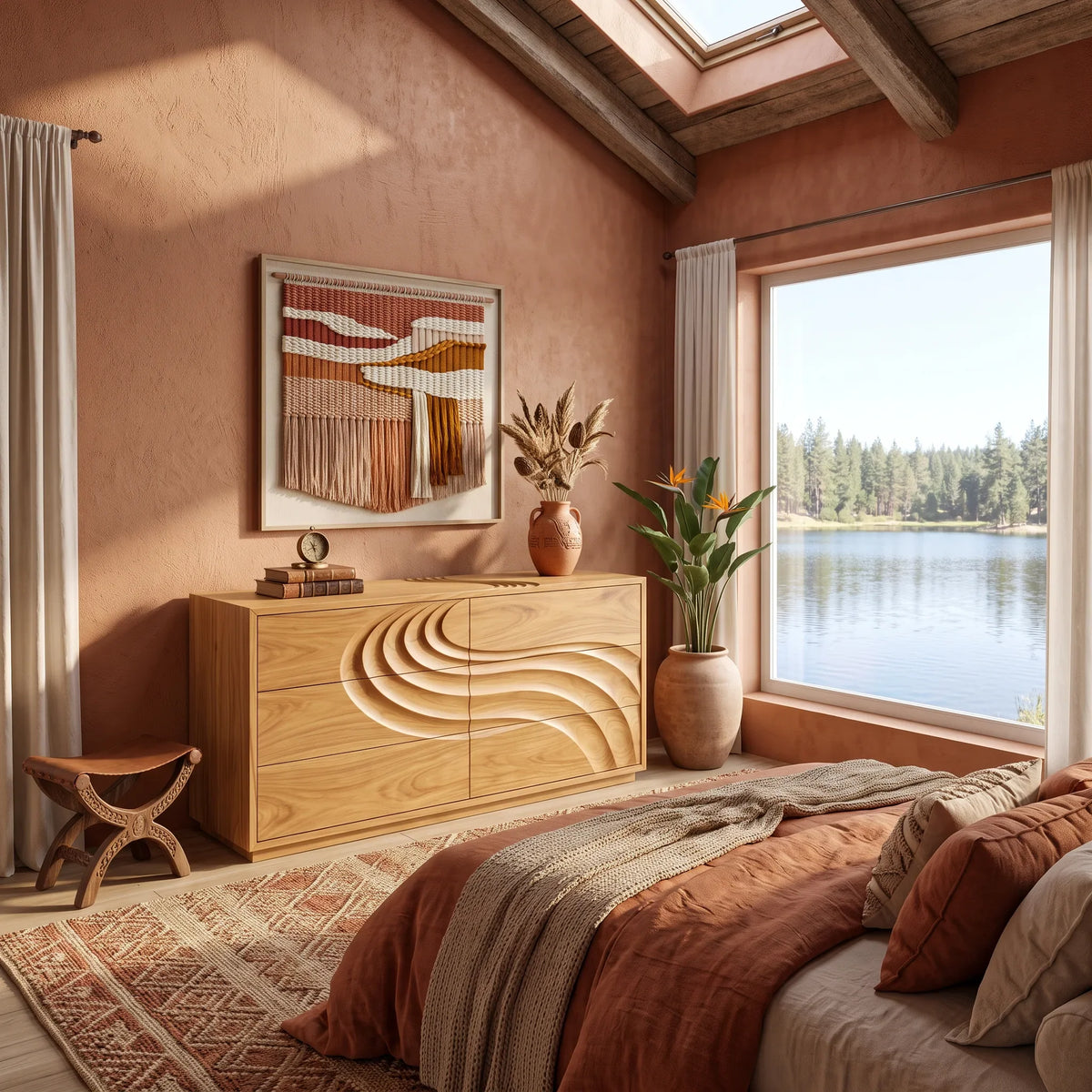 Contemporary Flow Dresser Drawer For Modern Bedroom