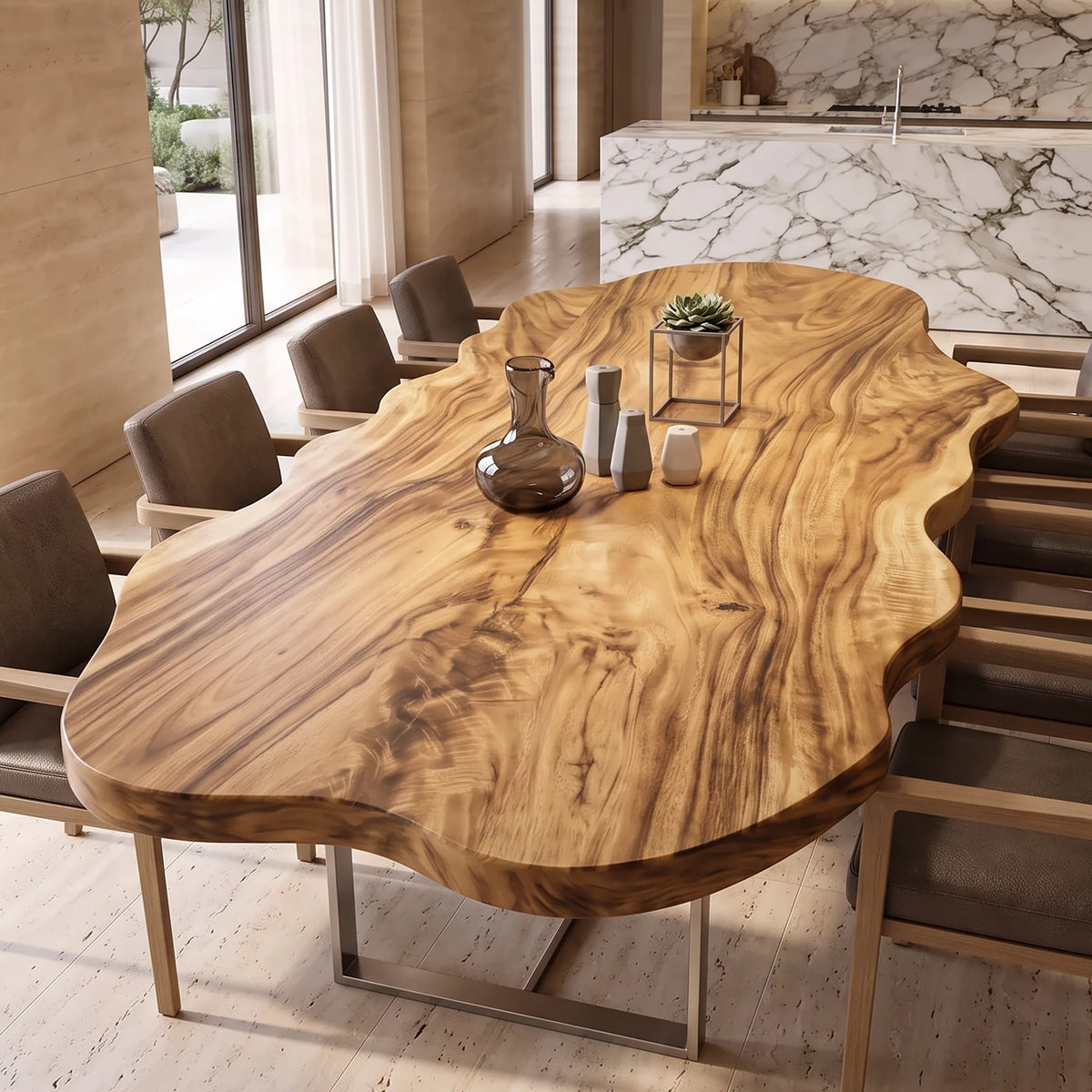Handcrafted Table Top 8 Seater Dining Room