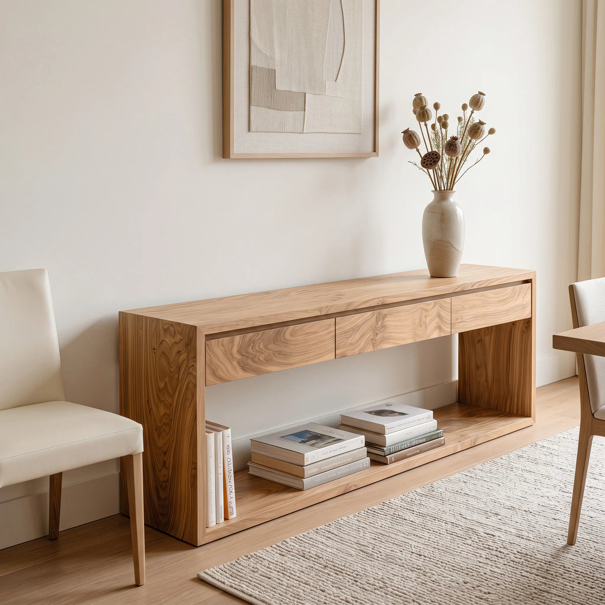 Contemporary Table Behind Sofa For Living Room