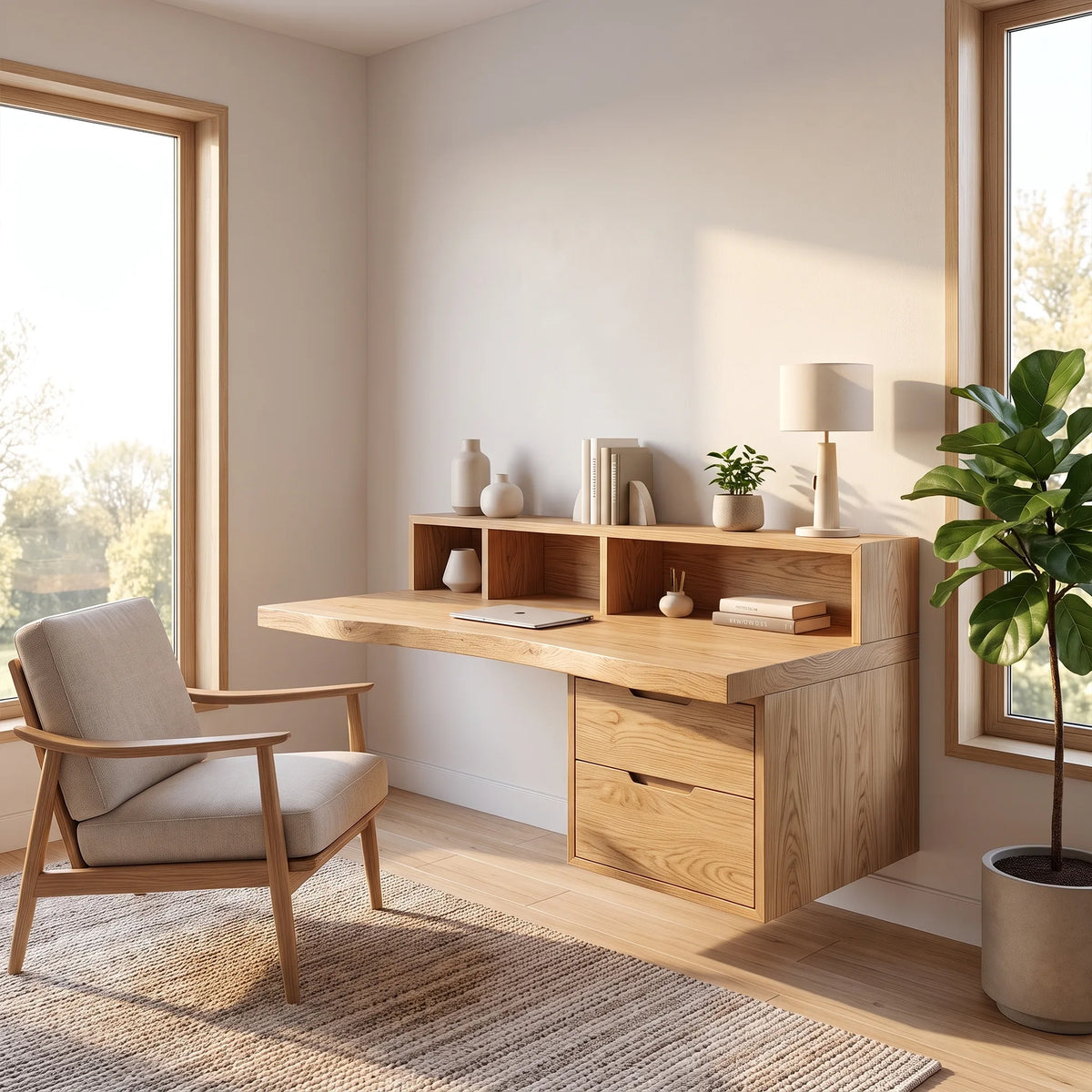 Modern Computer Desk Home Office Desk Office Desk With Open Shelf For Home Office