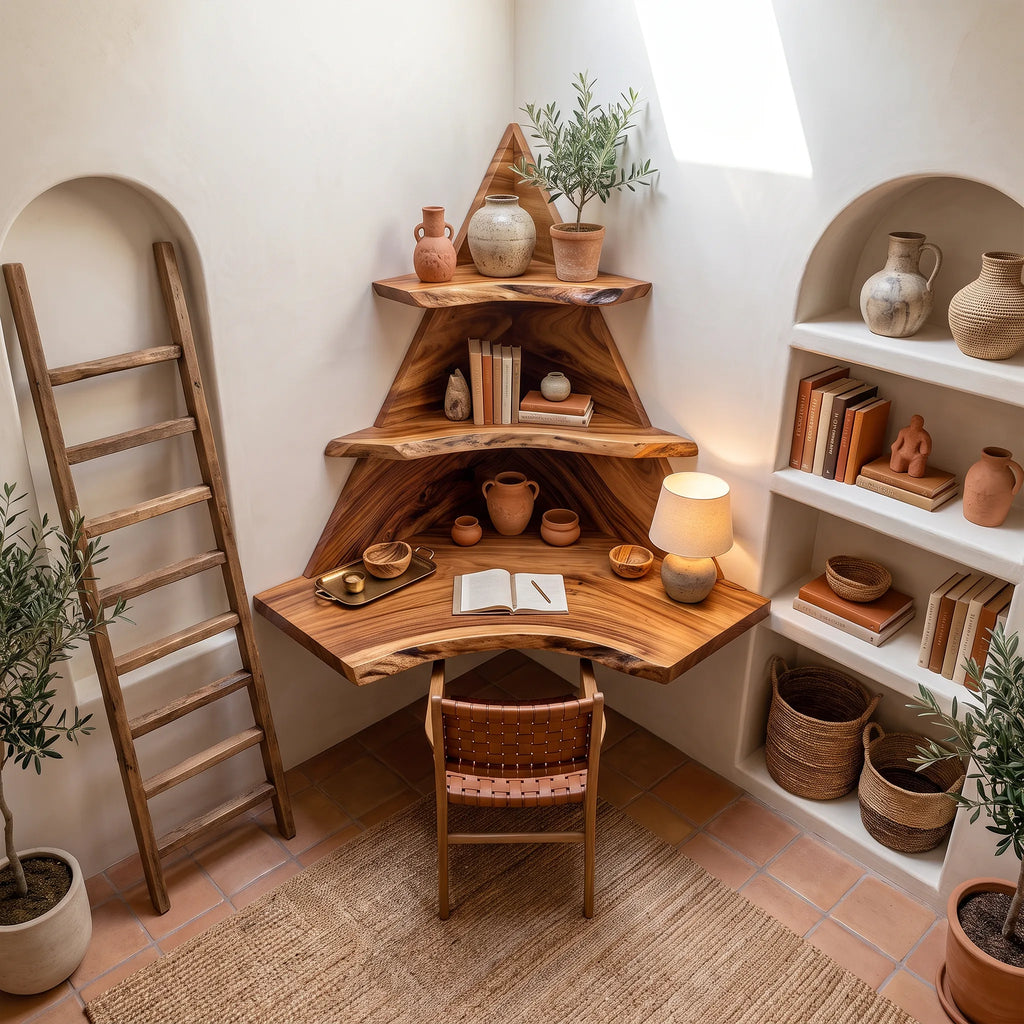 Cozy Computer Desk Home Office Desk Corner Shelves For Home Office