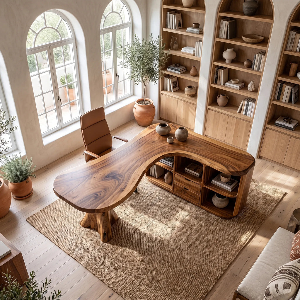 Graceful Writing Desk Office Desk Home Office Desk With Two Drawers For Home Office
