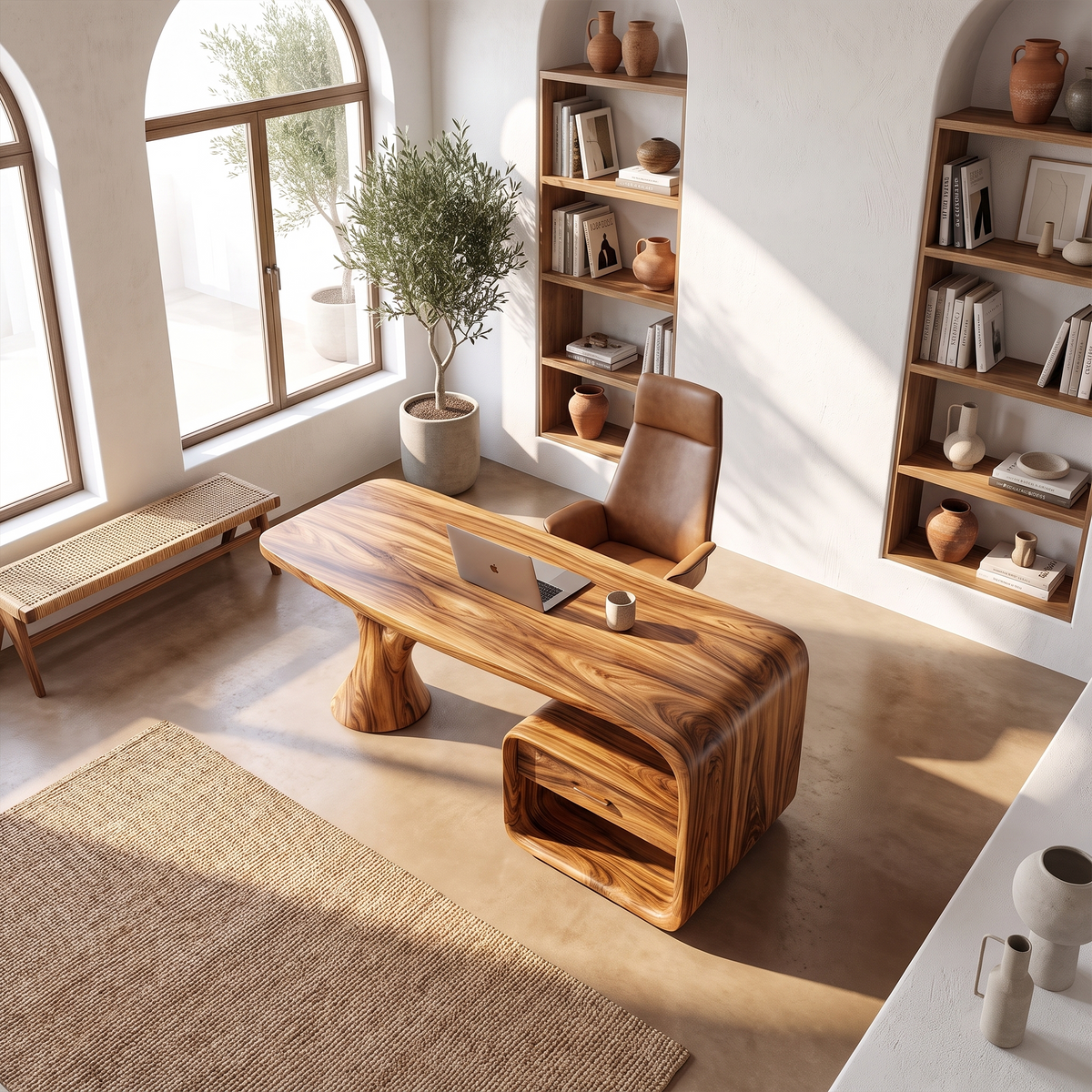 Peaceful Computer Desk Home Office Desk Office Desk Floating Drawer For Home Office