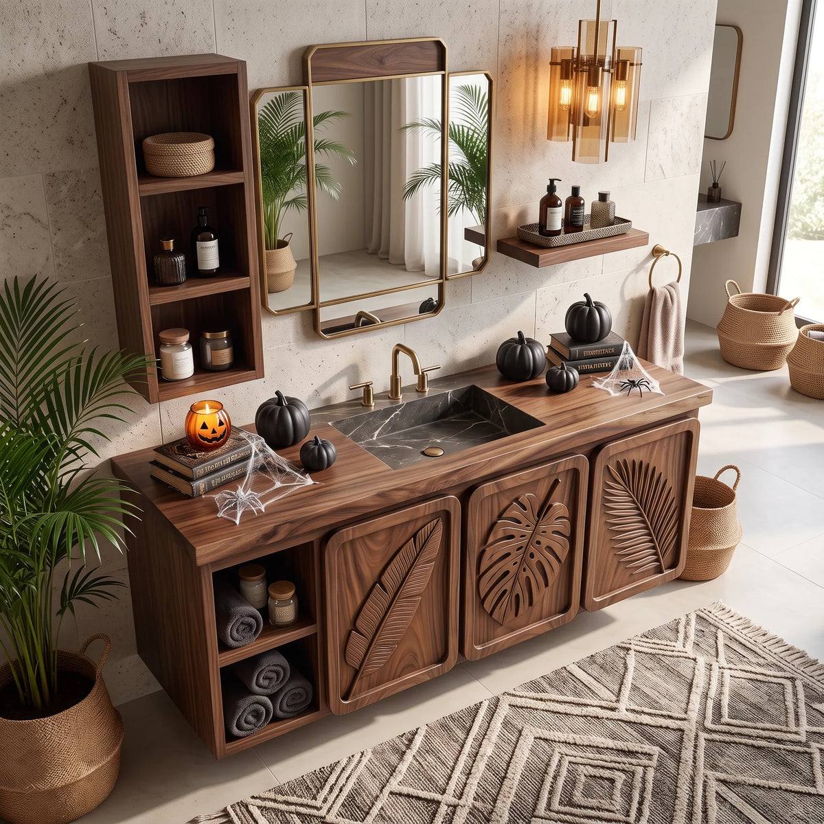 Handcrafted Organic Modern Bathroom Vanity Boutique Hotel