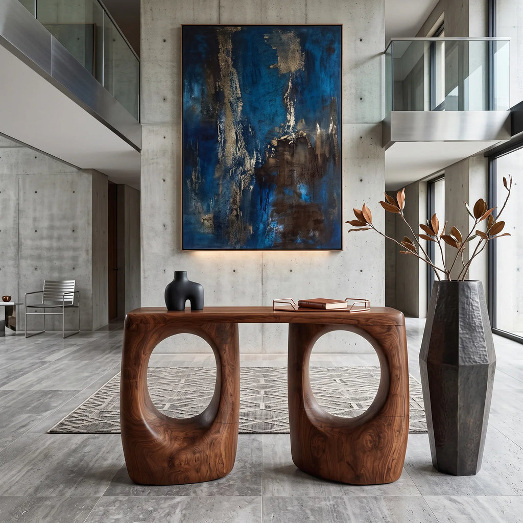 Contemporary Double Arch Console Table For Entryway