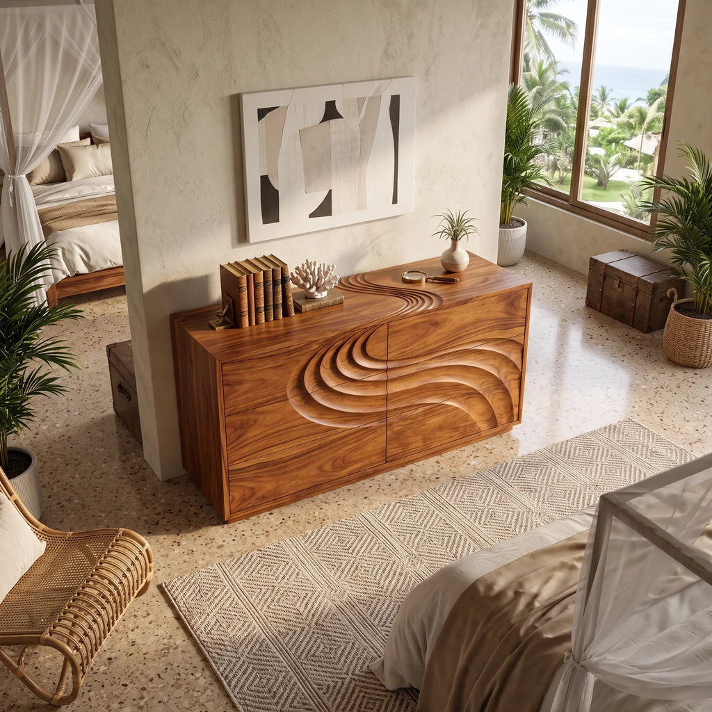 Contemporary Flow Dresser Drawer For Modern Bedroom