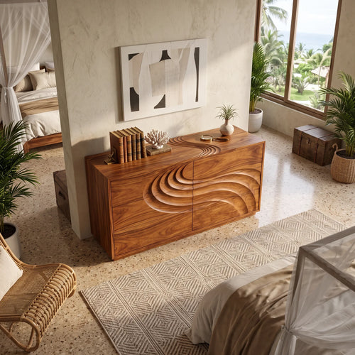 Contemporary Flow Dresser Drawer For Modern Bedroom