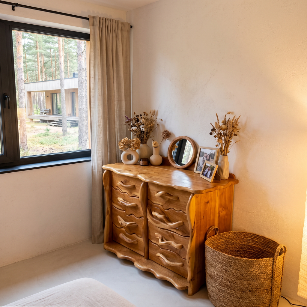 Minimalist Tall Dresser With Multiple Drawers For Bedroom