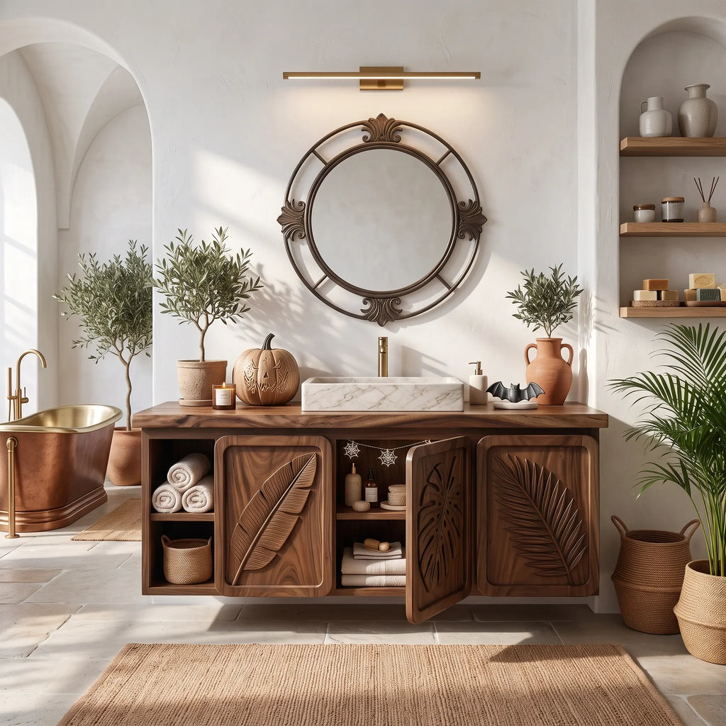 Handcrafted Organic Modern Bathroom Vanity Boutique Hotel