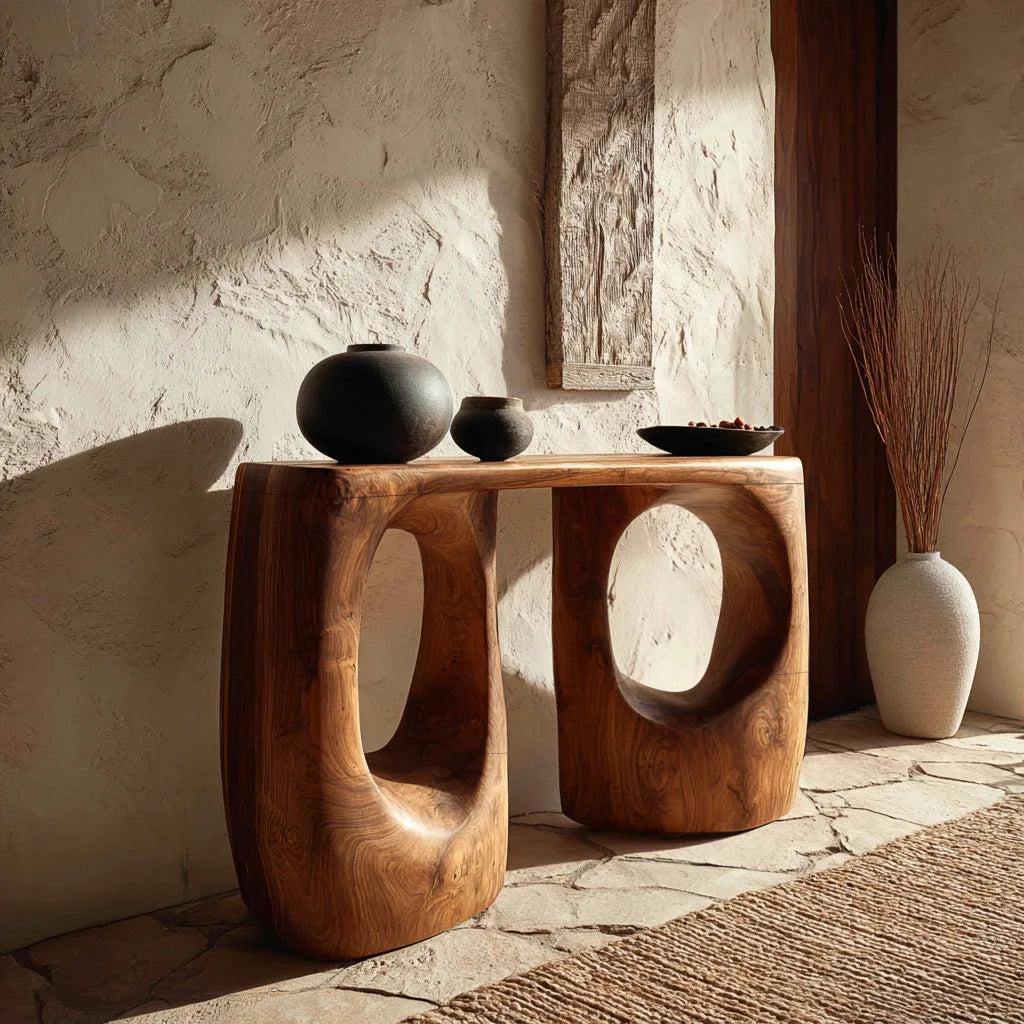 Contemporary Double Arch Console Table For Entryway