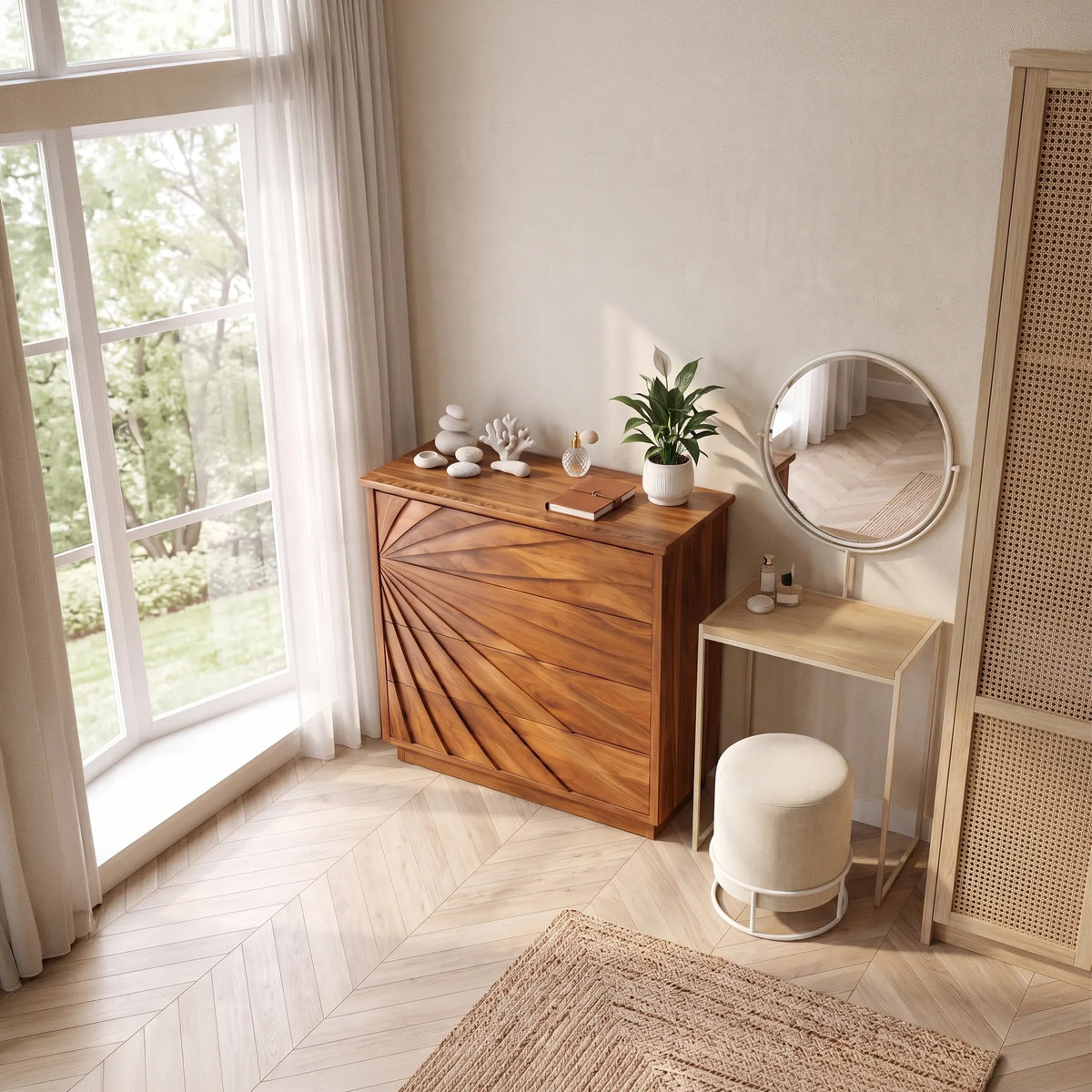 Organic Wave Nursery Dresser For Calm Baby Room
