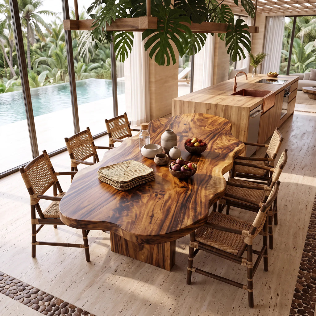 Handcrafted Table Top 8 Seater Dining Room