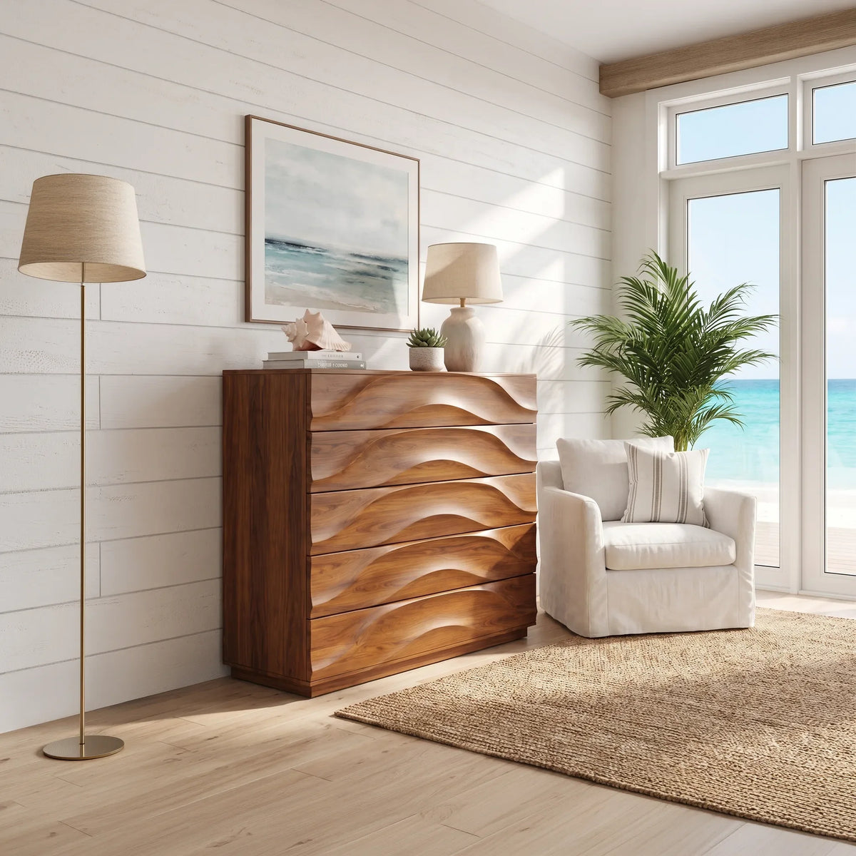 Minimalist Flowing Closet Dresser For Bedroom Space