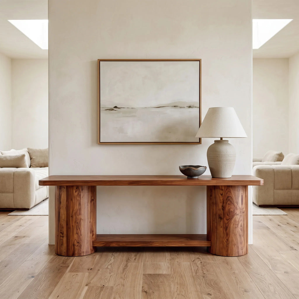 Organic Table Behind Sofa For Living Room